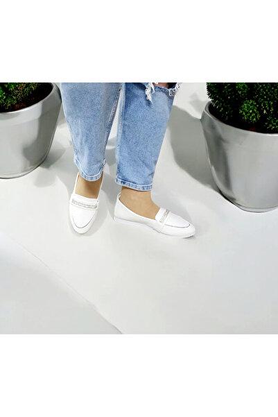 GokceKundura06 Жіночі щоденні та офісні туфлі на плоскій підошві з блискучою стрічкою