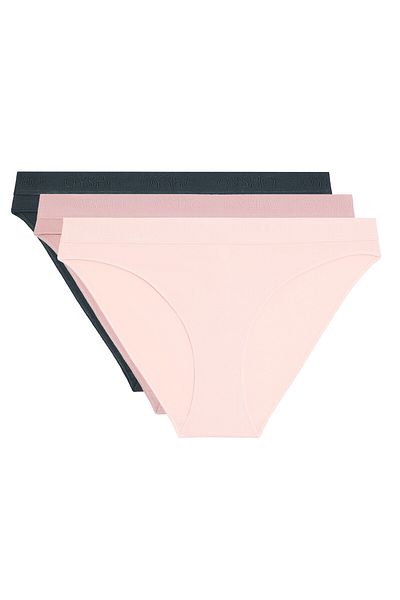 Oysho 3 cotton blend classic briefs with logo