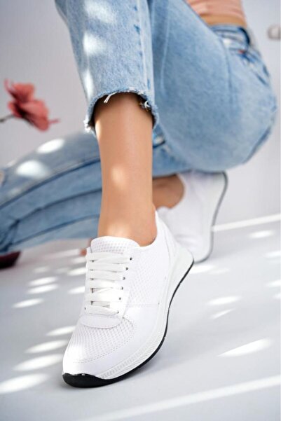 Efolle Unisex Rahat Spor Nefes Alabilen Yazlık Kumaşlı Fileli Yürüyüş Ayakkab...