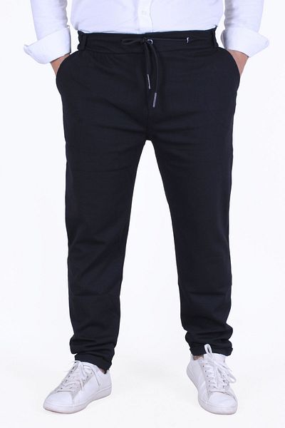 FYK KİDS Men's Trousers - Pique Fabric, Belted and Rubber Waist Detail