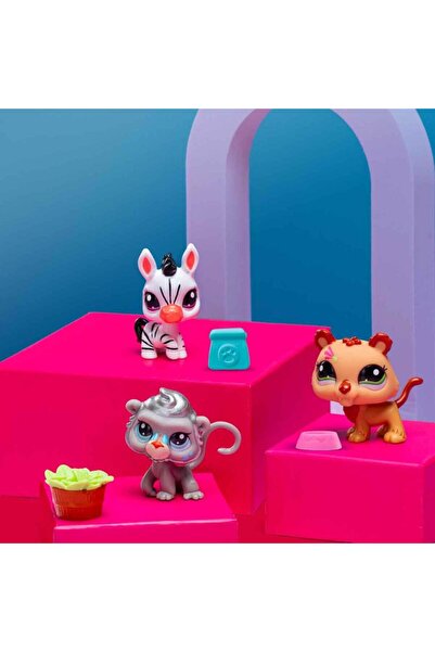 Littlest Pet Shop Minişler 3’lü Figür Seti S2 - Zebra – Aslan – Maymun 00597