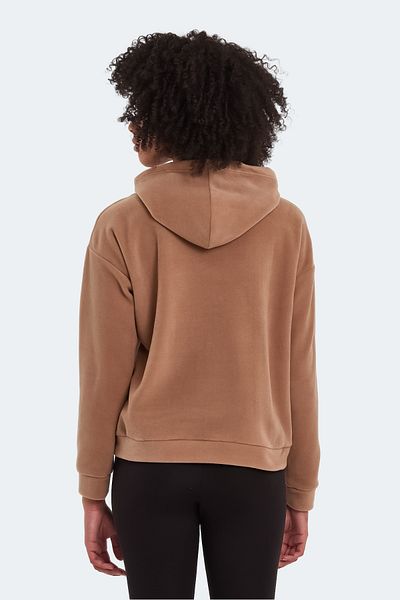 Slazenger Sassa Γυναικείο Fleece Καφέ ανοιχτό