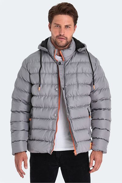 Slazenger SALINE Ανδρικό Παλτό Γκρι