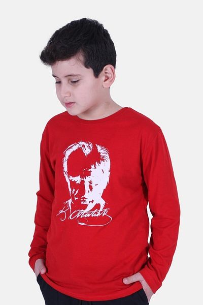 FYK KİDS Atatürk Signature Printed Unisex Kids Sweatshirt
