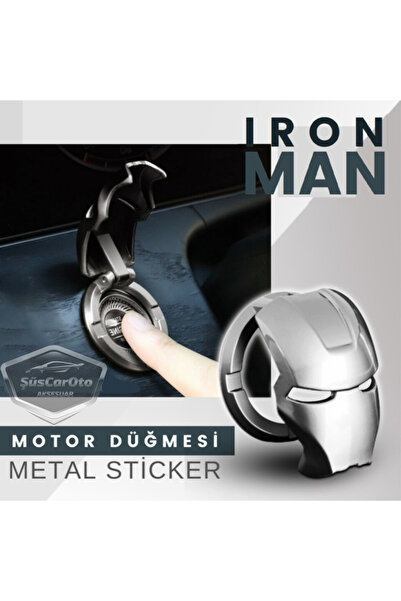 caralp Start Stop Key Cover Iron Man Metal Key Protector Decorative Custom Zi...