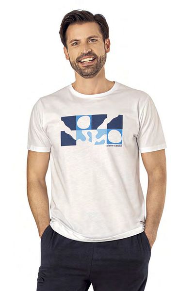 Pierre Cardin 2025 Spring-Summer, Men, Short Sleeve Home Wear Pajama Set Ch.Pc.01.60.76