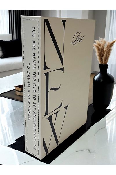 Saccura Decor New White Decorative Book Box – Stylish and Functional