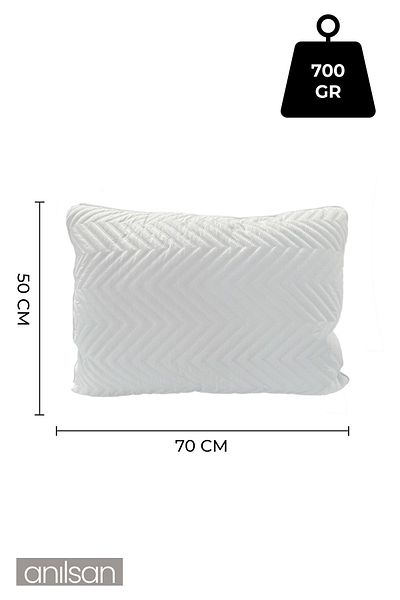 Anılsan Pernă ortopedică cu aer condiționat - moale și canalizată cu aer 50x70 cm, 700 gr silicon premium