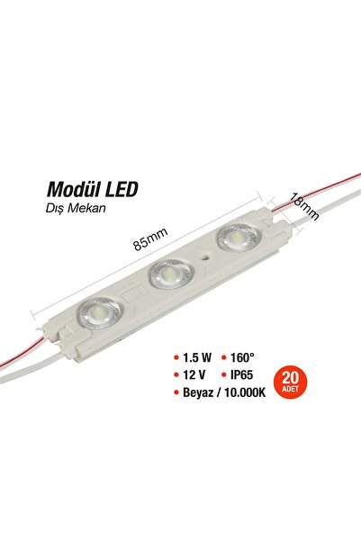 LEDİON Modül Led Yüksek Işık Uzun Ömürlü Beyaz