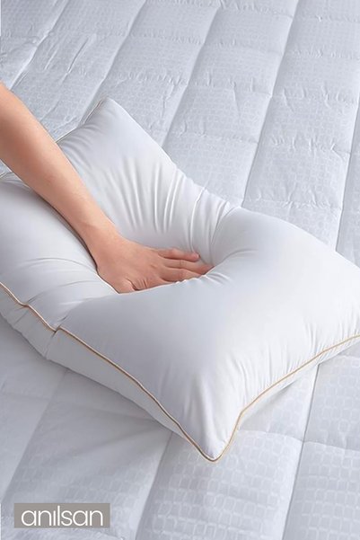 Anılsan Pernă Nano Gel, pachet de 6, 50x70cm - Pernă de hotel - Cea mai bună opțiune de pernă pentru un somn sănătos