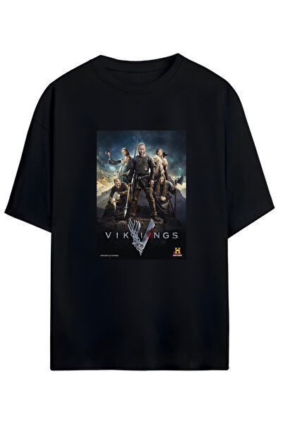 MAGORS ΒΑΜΒΑΚΟ T-SHIRT OVERSIZE ΣΧΕΔΙΟ VIKINGS