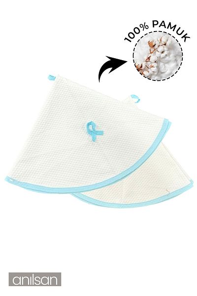 Anılsan Prosop de bucătărie cu curele din bumbac 100% - Prosop rotund pentru mâini și față cu diametrul de 70 cm (8 culori)