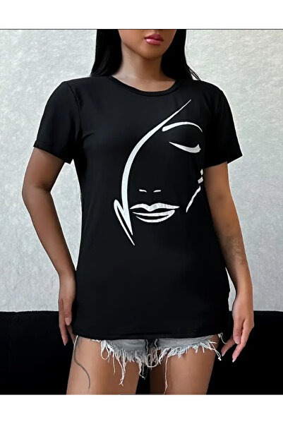 Marco Fresco Swea unisex cu imprimeu siluete pentru femei tricou