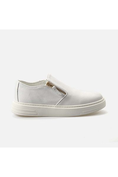 KEMAL TANCA Pantofi sport și pantofi sport alb din piele naturală pentru bărbați
