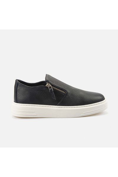 KEMAL TANCA Men's Genuine Leather Navy Blue Sports & Sneaker Shoes