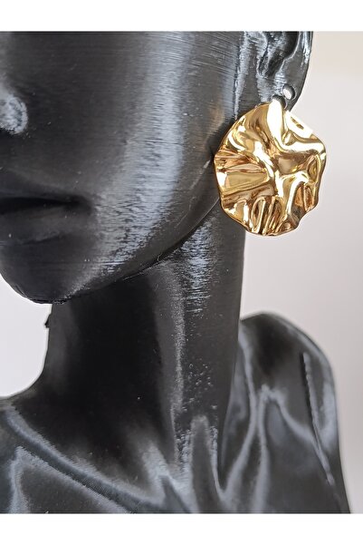 PileaD الذهب المتموج 316l غير تشويه مضمون تصميم أنيق الأقراط الصلب