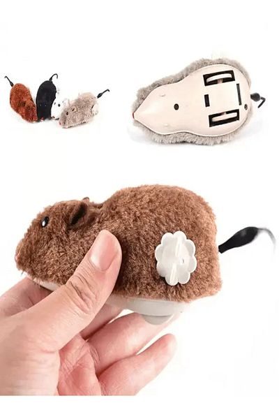 Sonrisa Pets Sonrisa Wind-Up Mouse Cat Toy Plush Toy