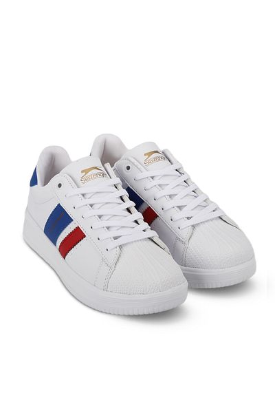 Slazenger Zeno Women's Sneakers - White / Saks Blue Shoes