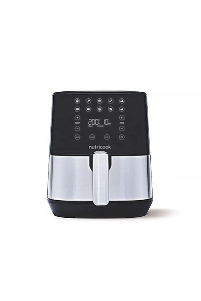 Nutricook Air Fryer, 3.6 Liter, 1500 Watt, Black/Silver