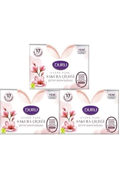 Duru Hydro Pure Sakura Flower 9 Pieces Soap 3x450 gr