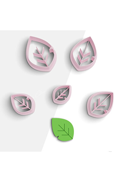 flament aşk Leaf Shaped Polymer Clay Mold, Earring Mold, Pendant Mold, Cerami...