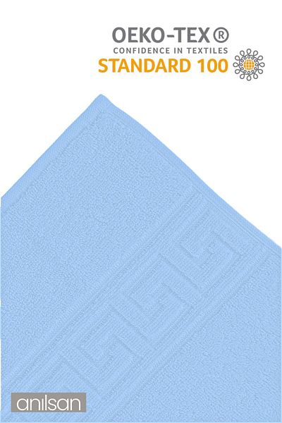 Anılsan Σετ 4 Μπλε Πετσέτες - 100% Βαμβάκι, 2 Πετσέτες Χεριών και Μπάνιου