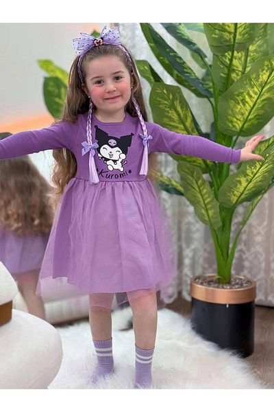 ÇOCUK GİYİM MERKEZİ Kuromi Combed Dress