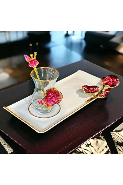 Diamond Porselen Bouquet Tek kişilik Çay Sunum Seti