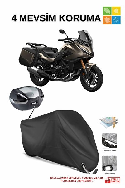 AutoEN Siyah Honda Nt 1100 Çanta Ve Kilit Uyumlu Su Geçirmez Branda (MOTOSİKLET)