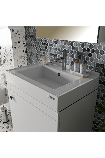 Livabo Lyra 500x700mm,etajerli,ön Su Tutucu,arka Bütün Süpürgelikli,gizli Gid...