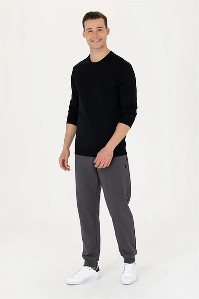 U.S. Polo Assn. Hanorac de bază negru pentru bărbați G081sz082.000. 1639122 .vr046