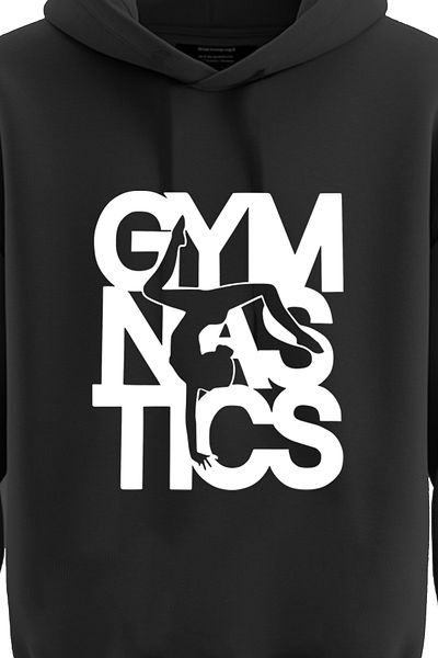 TOP GLORY Суичър с качулка и шарки за гимнастика - 3 прежди GYMN3001