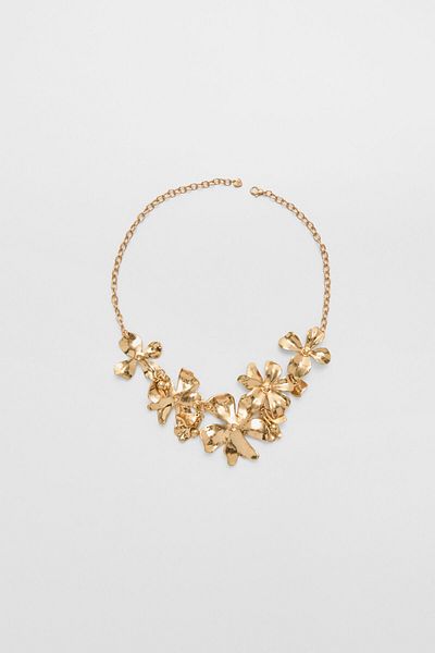Stradivarius Maxi flower necklace