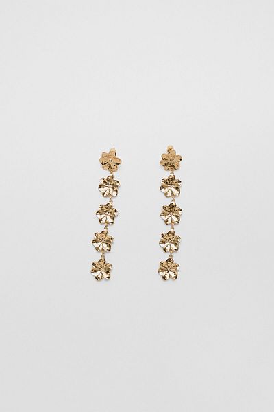 Stradivarius Mini flower dangle earrings