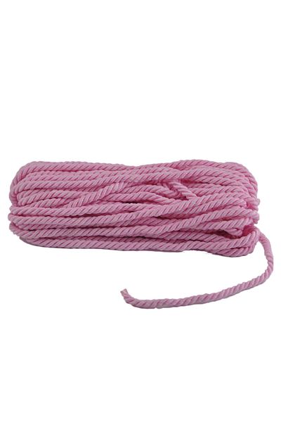 Eminonutoptanci Pink 5 mm Thick Knitted Lanyard - Cord Wrap, 50 Meters