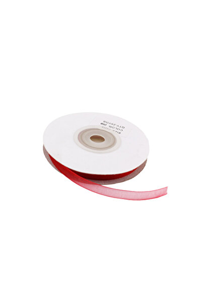 Generic Brand 6 mm (22 metra) crvena organza traka