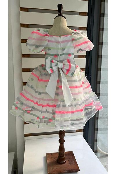BUTİKHAPPYKİDS Βραδινό φόρεμα Pamina Heart Printed Πολύχρωμο 4-8 ετών