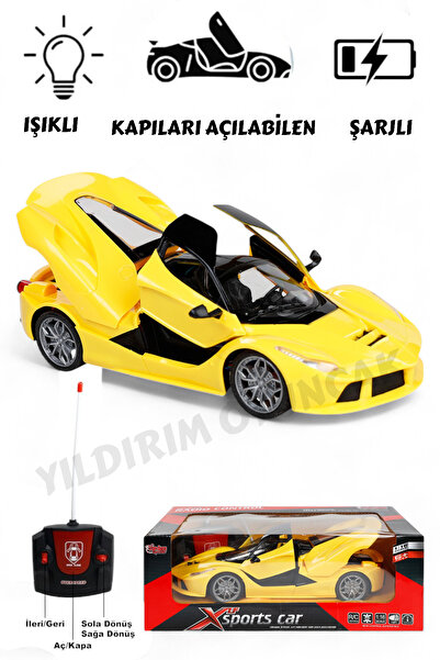 YILDIRIM OYUNCAK Uzaktan Kumandalı Full Fonksiyon Şarjlı Işıklı 1:18 Kapı Ve ...