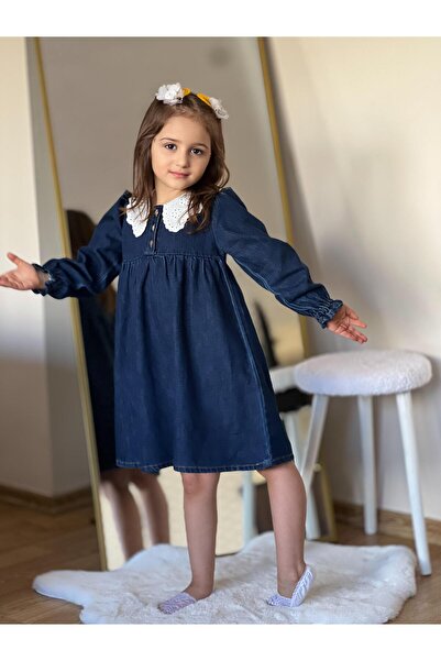 yns coolstar Rochie de blugi din denim albastru închis pentru fete