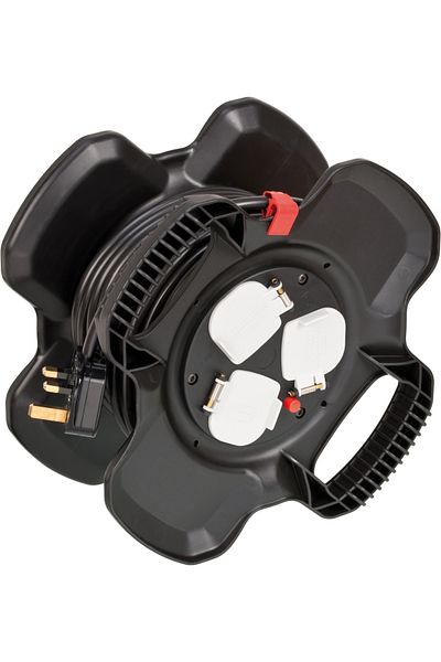 Brennenstuhl Rubber Cable Reel 3 Way 15 mtr