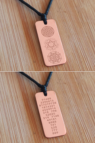 markajda Süleyman Mührü, Yaşam Çiçeği, Sri Yantra Sembolü - Sayı Sekanslı Kol...