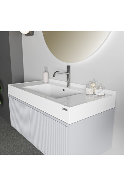 Livabo Vivia 500x1000mm,antibakteriyel,etajerli,ön Su Tutucu,arka Bütün Süpür...