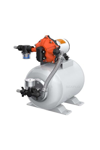 Seaflo Hidrofor + Basınç Tankı Seti 18.9 Lt/Dk 8 Litre Tank - 12v