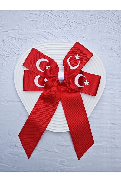 EliraToka Girl's Big Turkish Flag 23 April 29 October Buckles