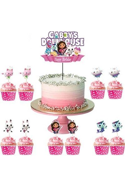 Parti Dükkanım Gabby Cake Topper Set