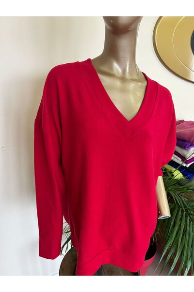 PERA ÖRGÜ SANATI BÜYÜK BEDEN TRİKO POLAR DOKULU KAZAK