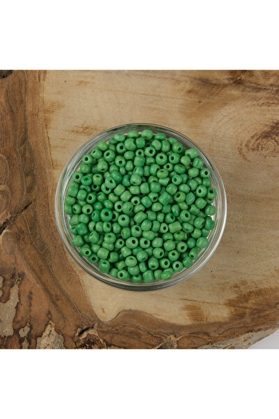Prestij Boncuk Зелени пясъчни мъниста ABC - 4 мм, 500 грама, 6/0-47
