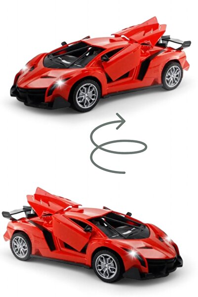 YILDIRIM OYUNCAK Uzaktan Kumandalı Full Fonksiyon Şarjlı Işıklı 1:18 Kapı Ve Bagajı Açılan Lamborghini Spor Araba