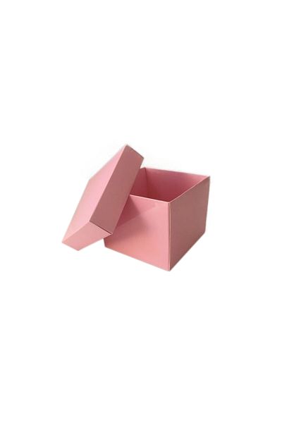 TT Tahtakale Toptancıları Complete Carton Box Solid Color 8X8X6.5 cm (25 Units) Pink