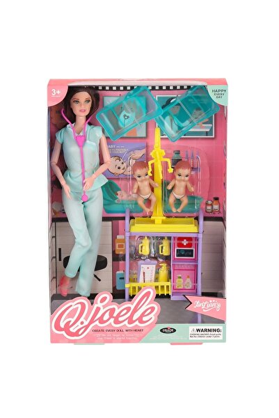 Genel Markalar Çocuk Hemşire Bebek Seti Rol Yapma Ve Bakım Oyunu Eğitici Ve E...